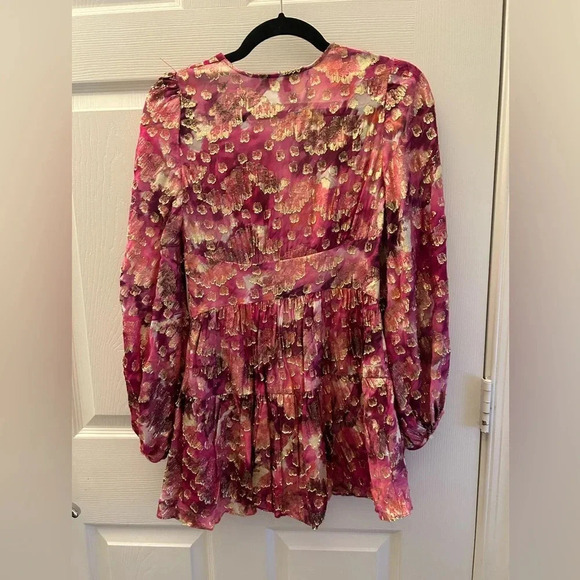 LOVESHACKFANCY
Wo Willis Puff-Sleeve Mini Dress - Pre Dawn Sky - Picture 4 of 5